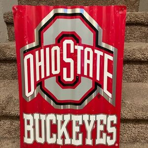 OHIO STATE metal sign